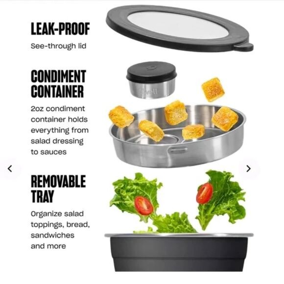 S'well Salad Bowl Kit in Pink Topaz - Picture 3 of 3